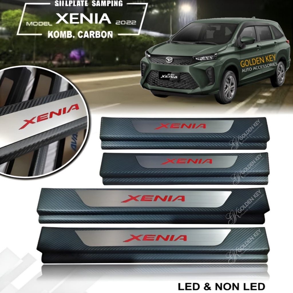 Jual Sillplate Samping All New Xenia Side Scuff Plate Carbon Red Shopee Indonesia