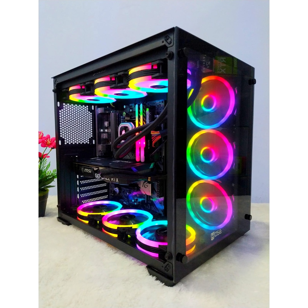 Jual Gaming PC Ryzen 7 5700X RTX 3060 DDR6 NVMe 16GB DDR4 RGB Render Grafis Shopee Indonesia