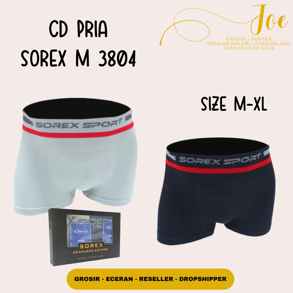 Jual SOREX SPORT CD Celana Dalam Boxer Laki Pria Sport Sorex M3804