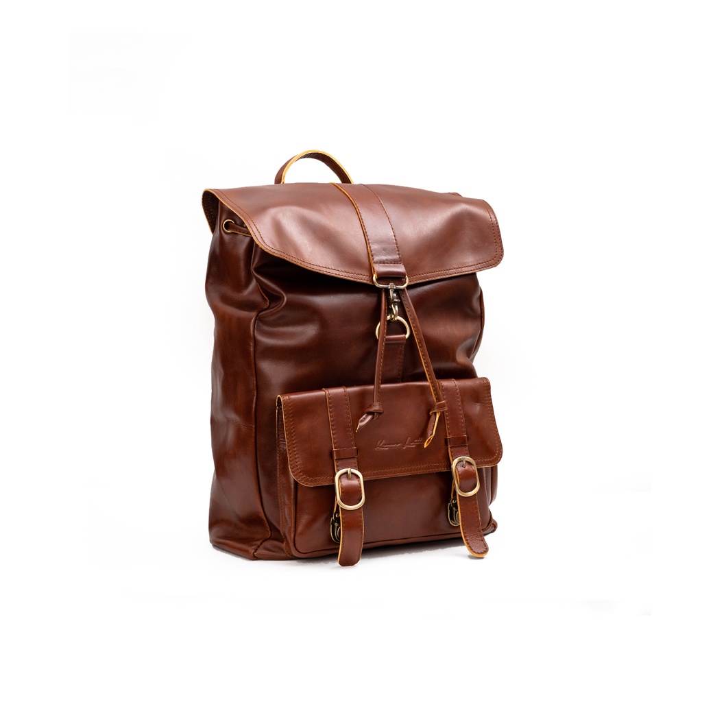 Jual Backpack Kulit Asli - RANSEL TRAVEL - Kenes Leather | Shopee Indonesia