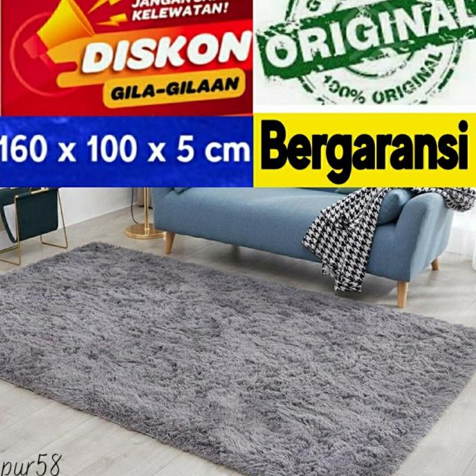 Jual KARPET KASUR BULU RASFUR 160 X 100 TEBAL 5 CM | Shopee Indonesia