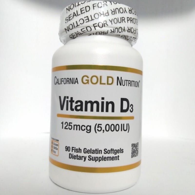 Jual California Gold Nutrition Vitamin D3 5000 IU (90 Softgel) | Shopee ...