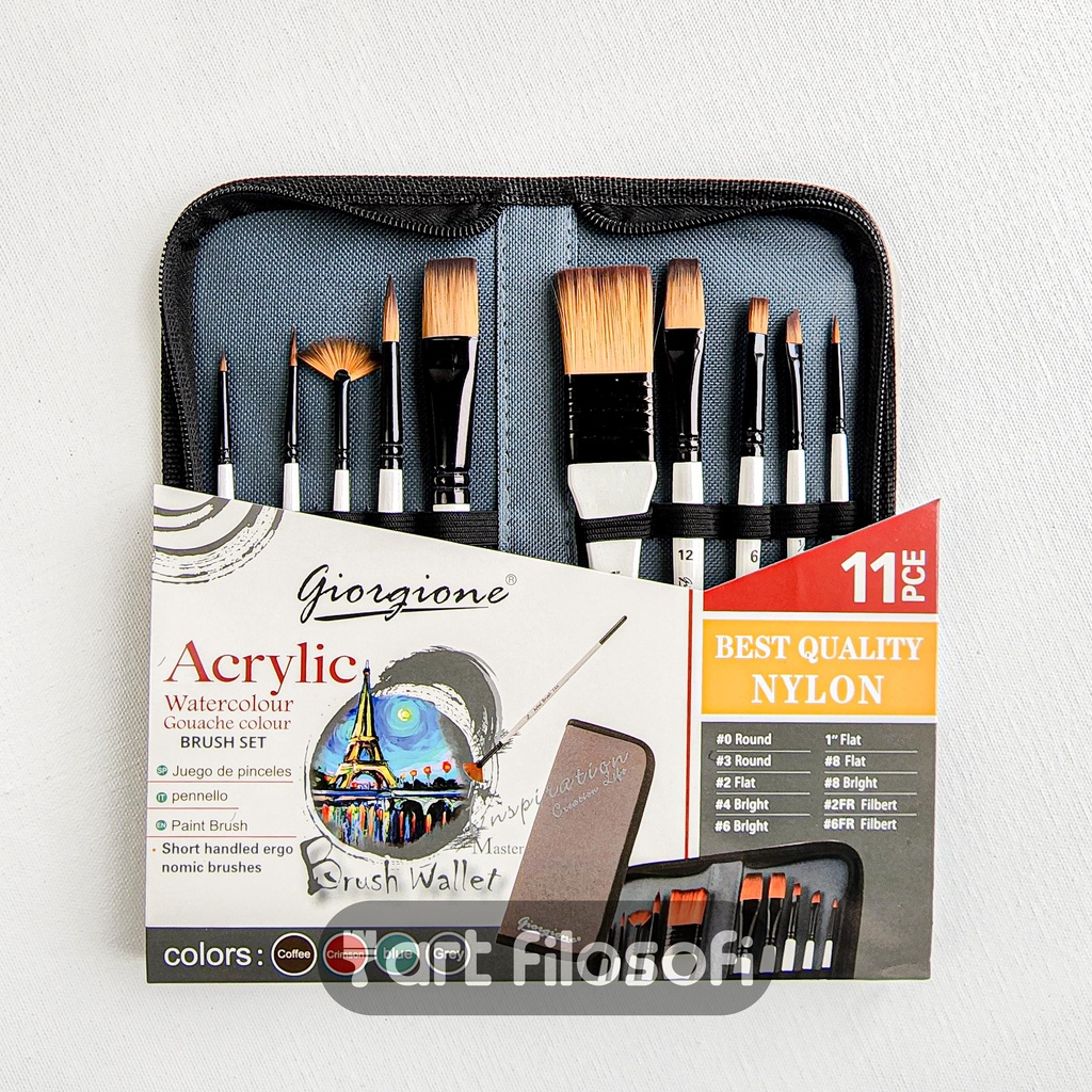 Jual Giorgione Paint Brush Set Acrylic G-F400 | Shopee Indonesia