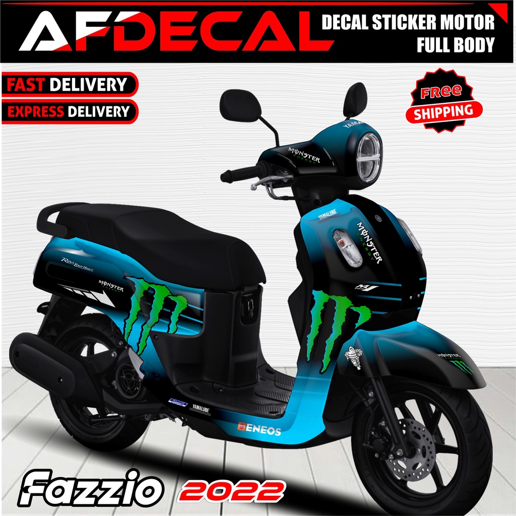 Jual Decal Stiker Fazzio New Tahun 2022 - Stiker Motor Fazzio Tahun ...