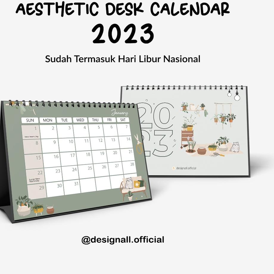 Jual Designall Kalender Meja Kalender Duduk Aesthetic Tahun Hot Sex Picture 3270