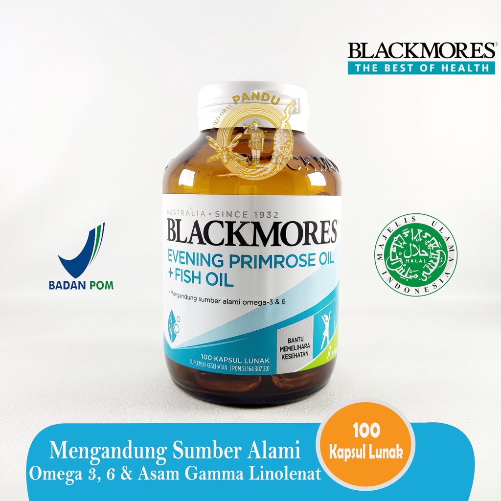 Jual BLACKMORES EVENING PRIMROSE OIL + FISH OIL (100 kapsul) Shopee