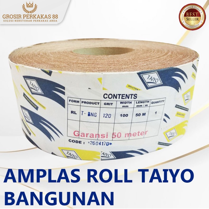 Jual Amplas Meteran Roll Kayu Tembok Bangunan Taiyo Shopee Indonesia