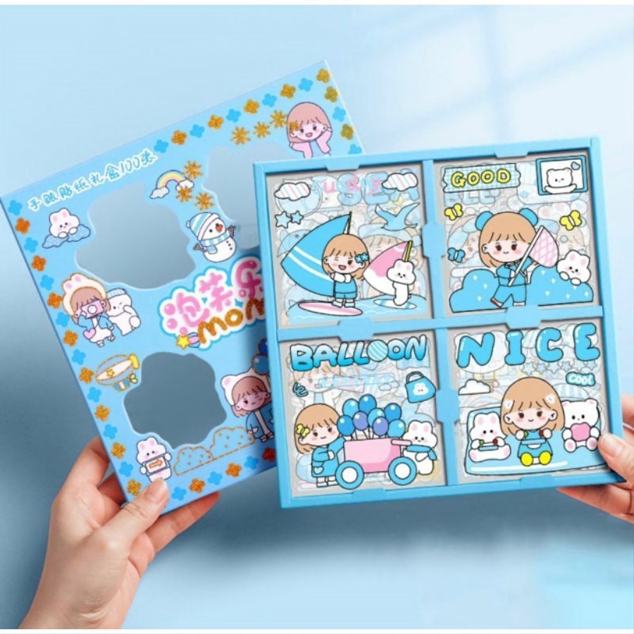 Jual BOP STICKER MOMO WATERPROOF ISI 100 LEMBAR PER BOX [BISA PILIH ...