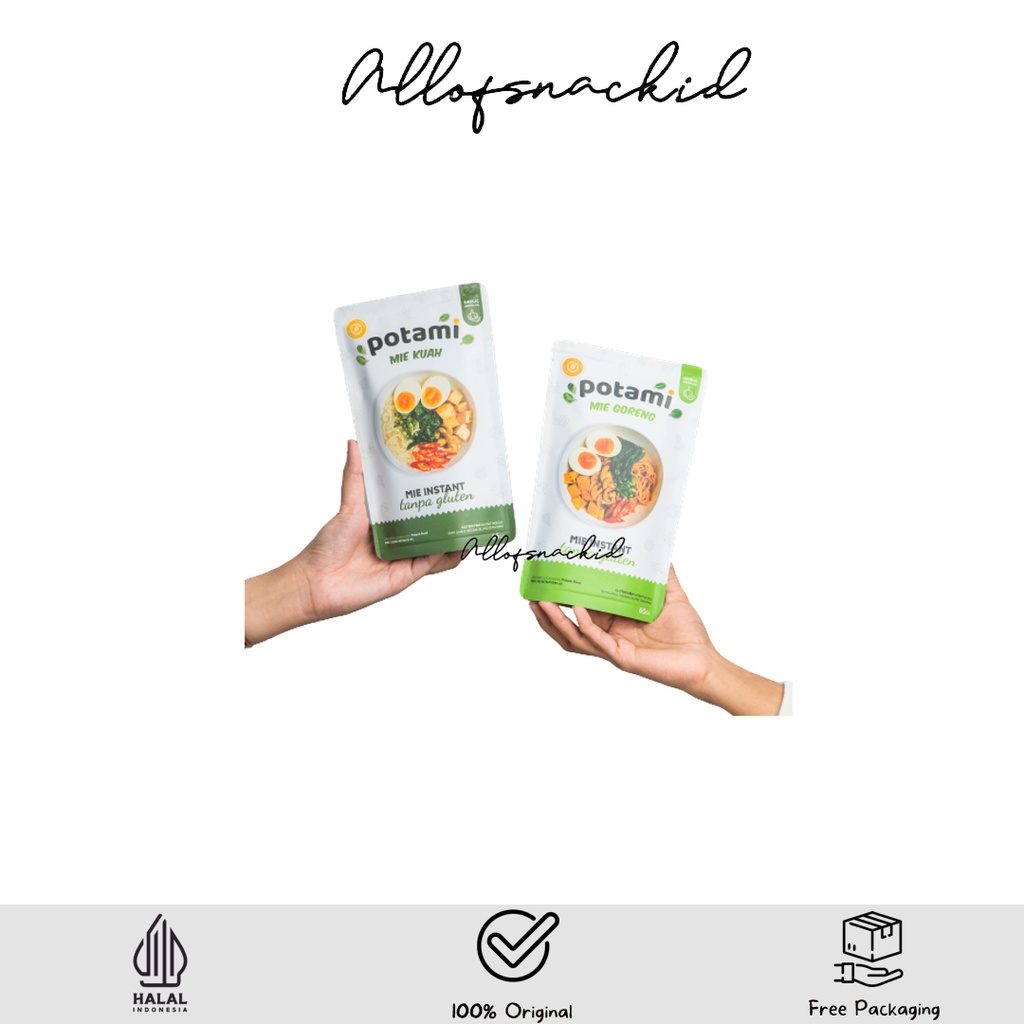 Jual POTAMI Mie Instant Tanpa Gluten 65g Gluten Free Noodle Mi