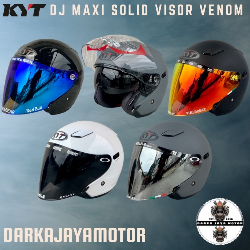 Jual Kyt Helm Dj Maxi Solid Helm Kyt Half Face Kyt Dj Maxi Motif 1