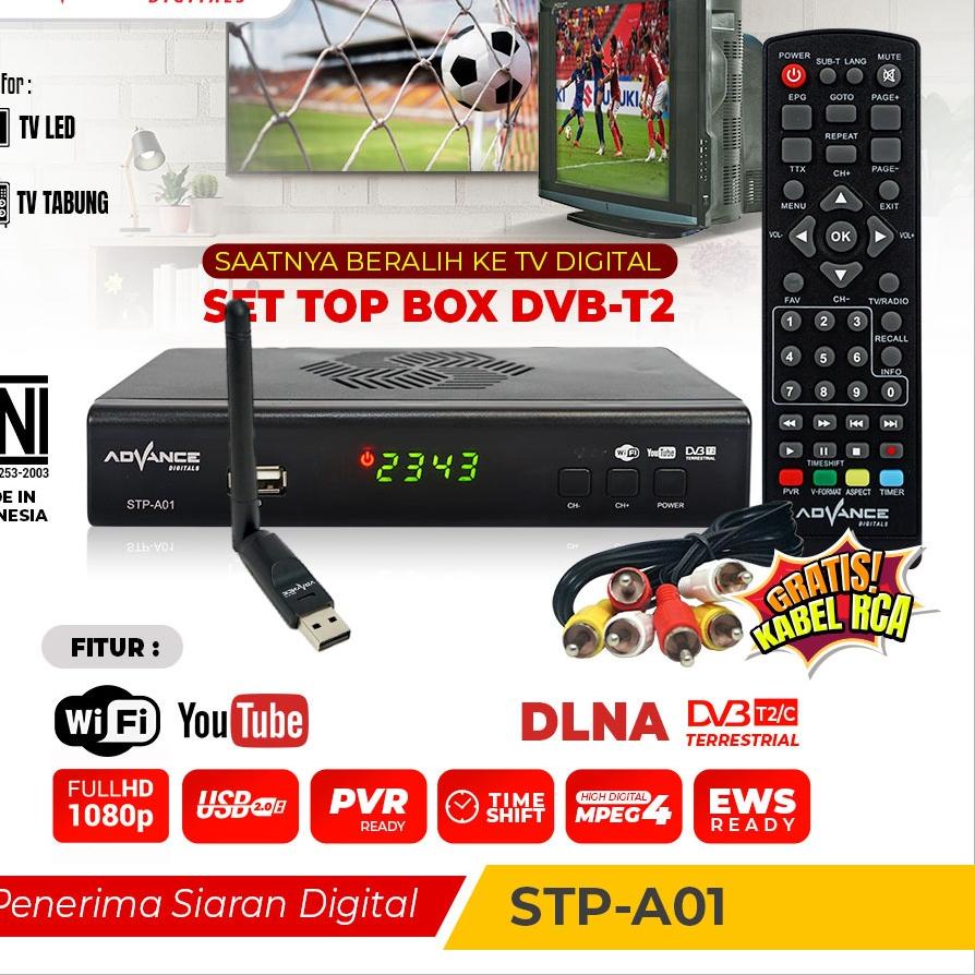 Jual LAT300 Ready Stock ADVANCE Digital Set Top Box TV Penerima Siaran