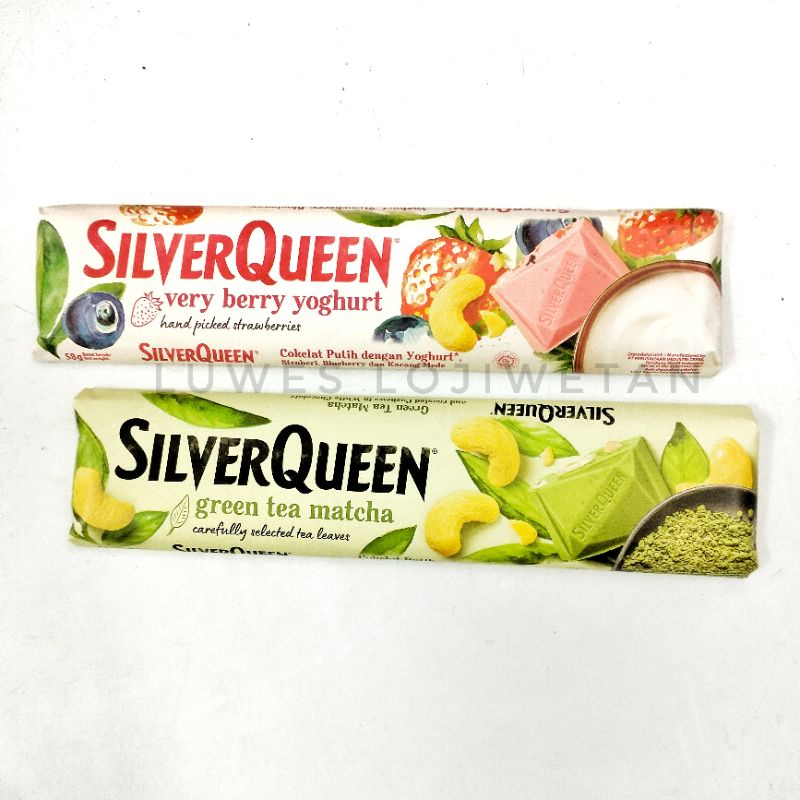 Jual SILVERQUEEN Greentea Matcha / Very Berry Yoghurt 58gr | Shopee ...