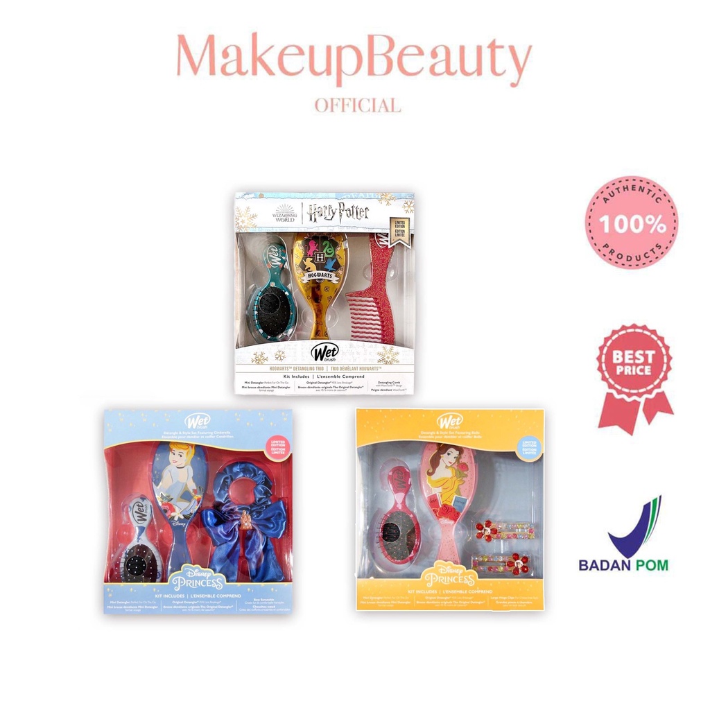 Jual THE WET BRUSH Bundle Holiday Harry Potter Cinderella Belle(00)