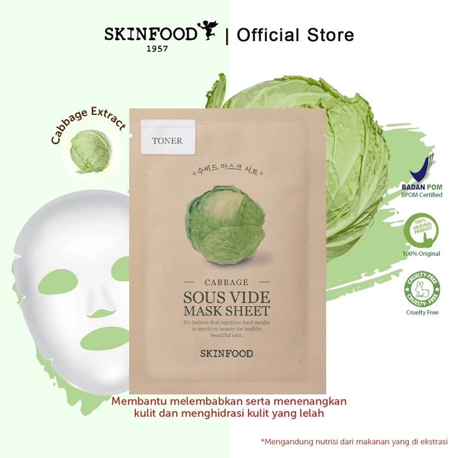 Cabbage Sous Vide Mask Sheet