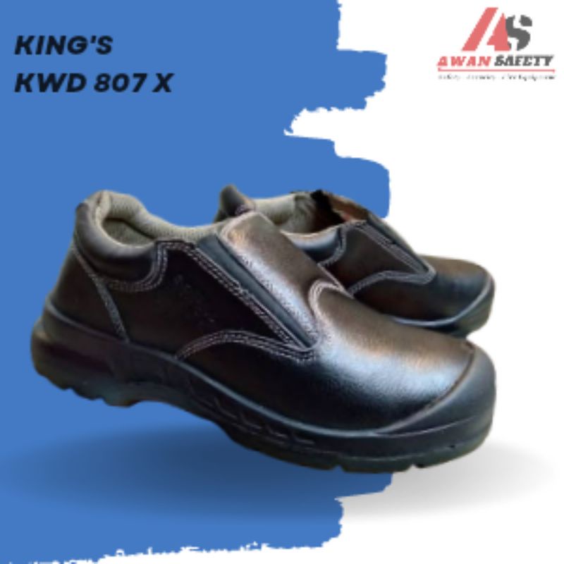 Jual SEPATU SAFETY KINGS KWD 807X Original / Sepatu Kerja Safety Pria Kulit Asli Ujung Besi