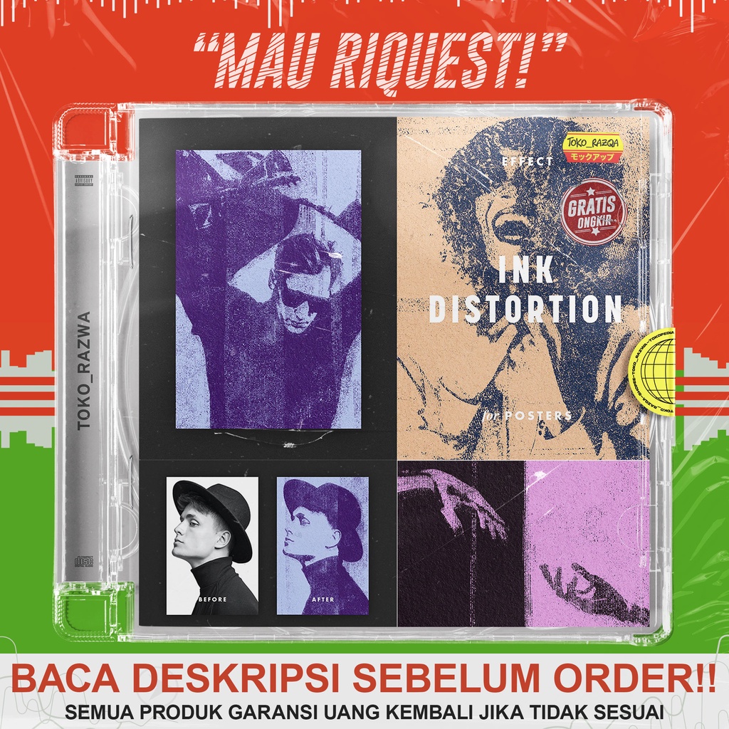 Jual Ink Distortion Poster Effect For Photoshop - Template PSD | Shopee ...