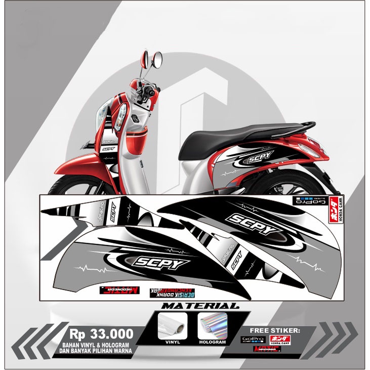 Jual STIKER STRIPING HONDA SCOOPY 2014-2017 - LIS VARIASI SCOOPY DESAIN ...