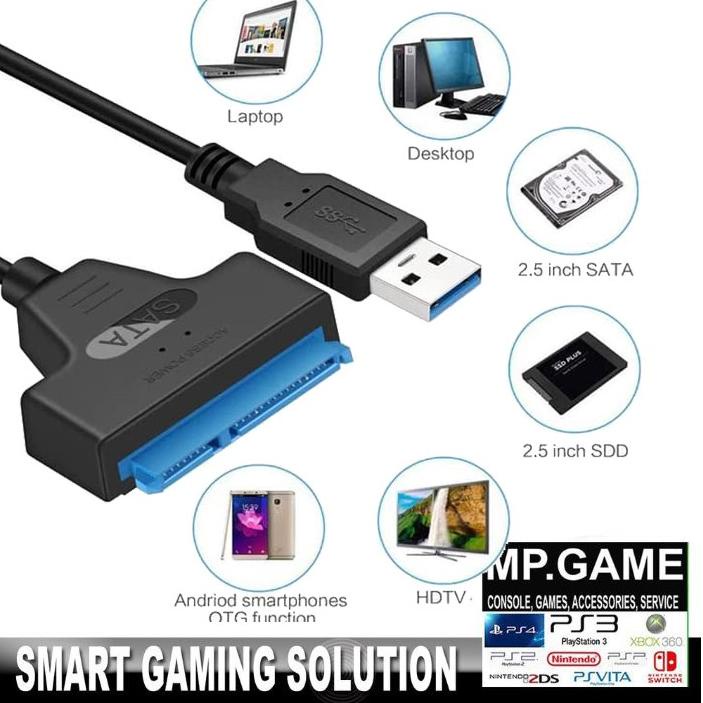Jual ♣ Kabel Sata to USB 3.0 HDD / SSD Adapter Hardisk 2.5 Inch Laptop ...