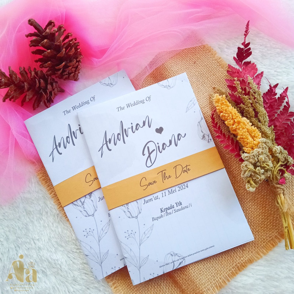 Jual Undangan Custom simple Flower super murah | Shopee Indonesia