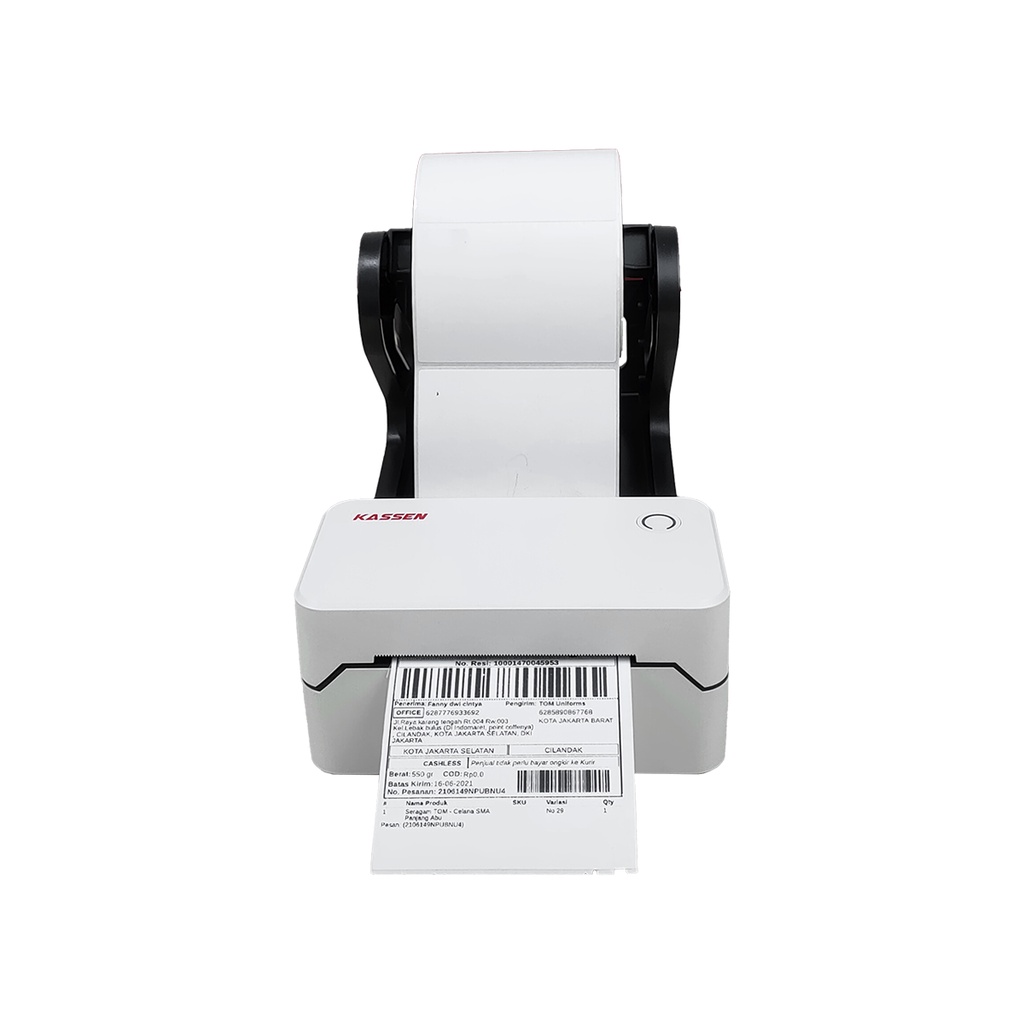 Jual Printer Bluetooth Kassen DT 369 Printer Label Thermal DT369 USB  Bluetooth 80mm Resi Pengiriman | Shopee Indonesia