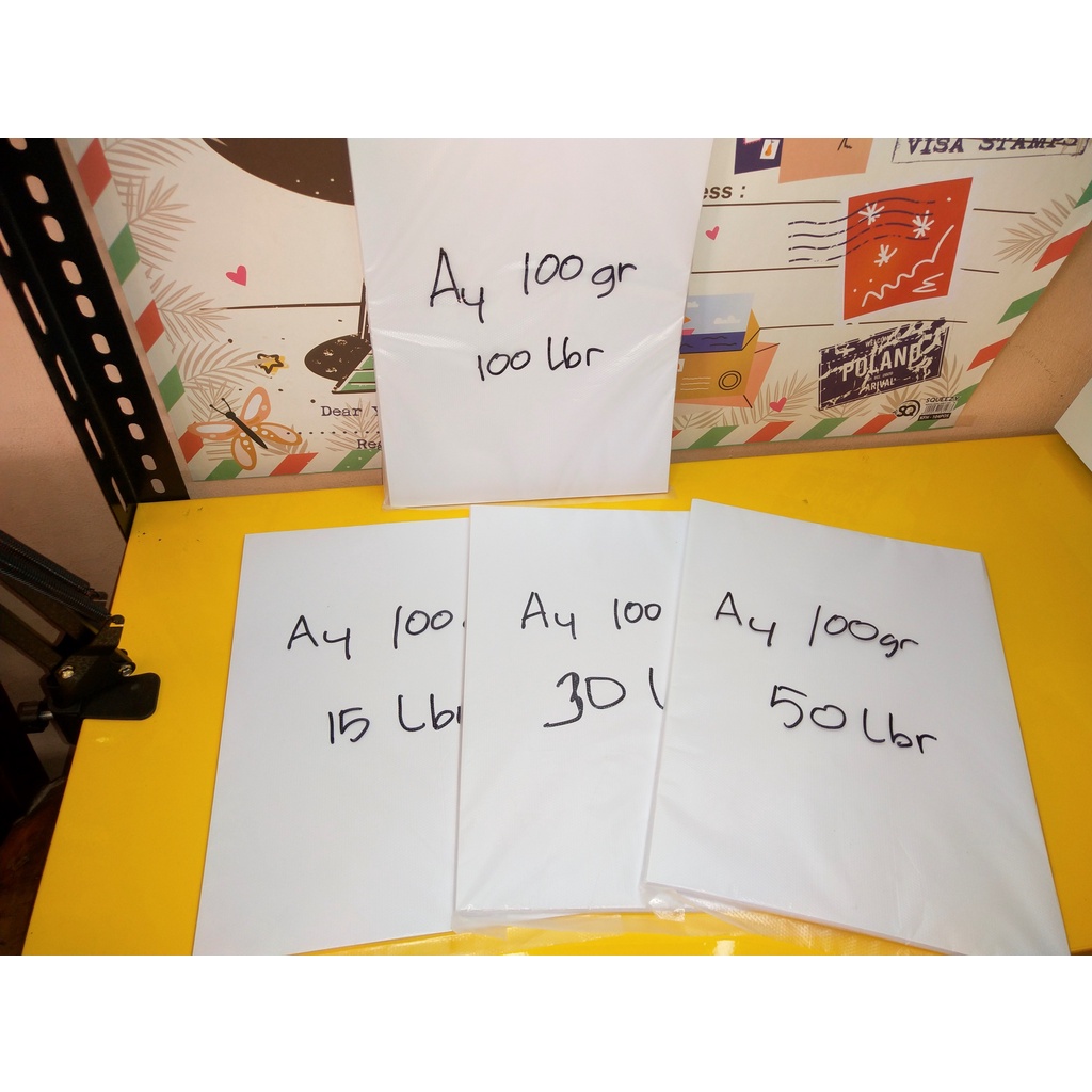 Jual Kertas HVS A4 100 Gram Eceran isi 30 Lembar / Kertas Print