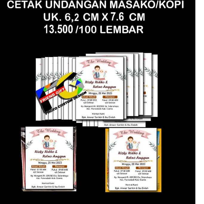 Jual codeRr8R2 UNDANGAN MINI KOPI MURAH/100 LEMBAR | Shopee Indonesia