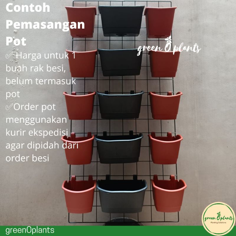 Jual Rak Besi Tanaman Dinding Vertikal Vertical Garden 95cm × 45cm ...