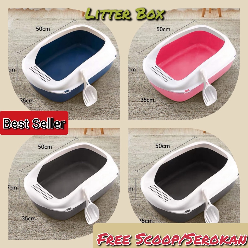 Jual Litter box toilet bak pasir pup kucing anjing kelinci dan hewan