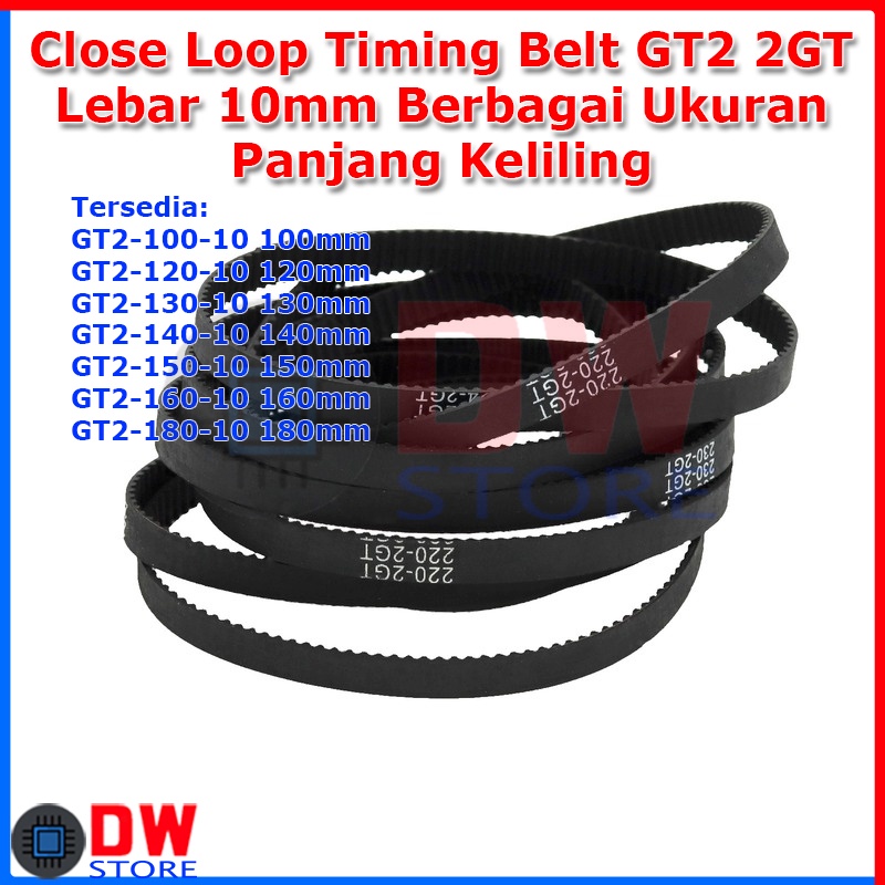 Leloo Syu-Belt Timing 2pcs GT2/2M 152 Belt, Closed Loop Rubber 2GT/2M-152 Timing Belt, Teeth 76, Length 152mm, Width 3mm/6mm, for 3D Printer Durable Materials (Width : 6mm