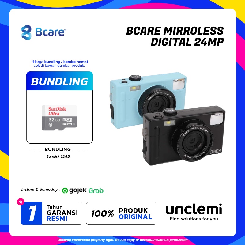 Jual Bcare Mirrorless Digital Camera 24 MP Original Garansi Resmi 1 ...