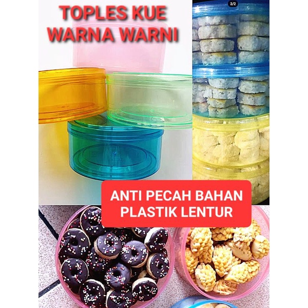 Jual Toples Warna Anti Pecah Toples Besar Lebaran Idul Fitri Lodong Snack Jajan Cookies Roti