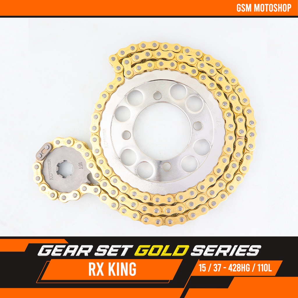 Jual Gear paket Rx - king 15T - 37T 428HG - 110L Gold Series Type SSS ...