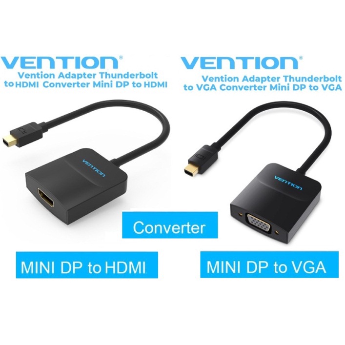 Jual Vention Mini DP to HDMI to VGA Thunderbolt Mini Display Port ...