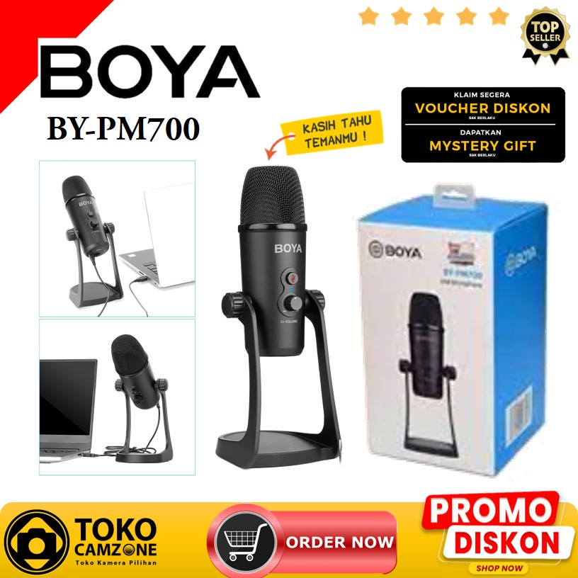 Jual Boya BYPM700 USB Condenser Microphone (Mac/Windows) Shopee