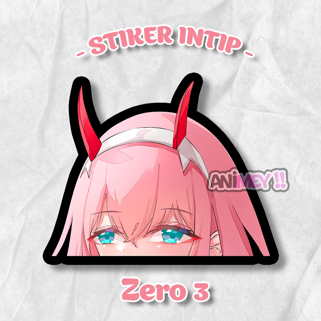 Jual Stiker Intip Zero Two / Sticker Anime Waterproof | Shopee Indonesia