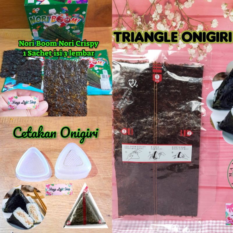 Jual Nori Onigiri Wrapper cetakan Nori Triangle nori sushi java sakao ...