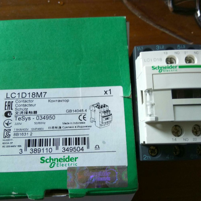 Jual Komponen Promo Kontaktor / Contactor Schneider Lc1D18M7 / Lc1D18 ...