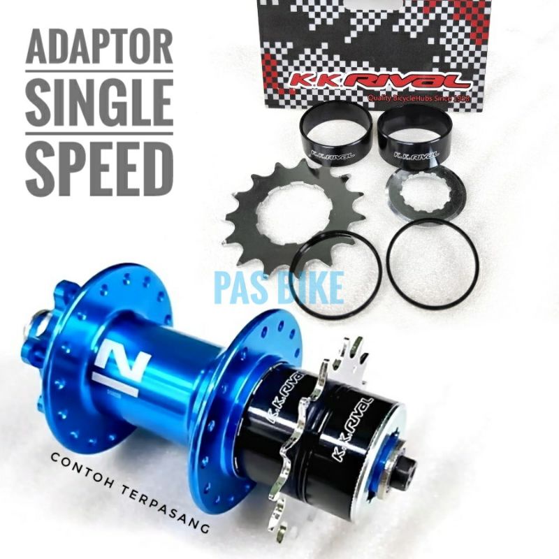 Jual Adaptor Single Speed KK Rival Adaptor Freehub | Shopee Indonesia