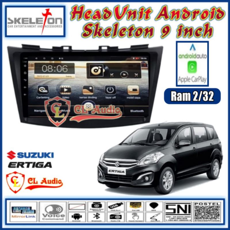 Jual Head Unit Android Skeleton Inch Oem Ertiga Swift