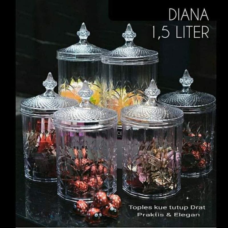 Jual Toples Kue Lebaran Diana Toples Plastik Akrilik Toples Model Drat Toples Kaila Toples 2279