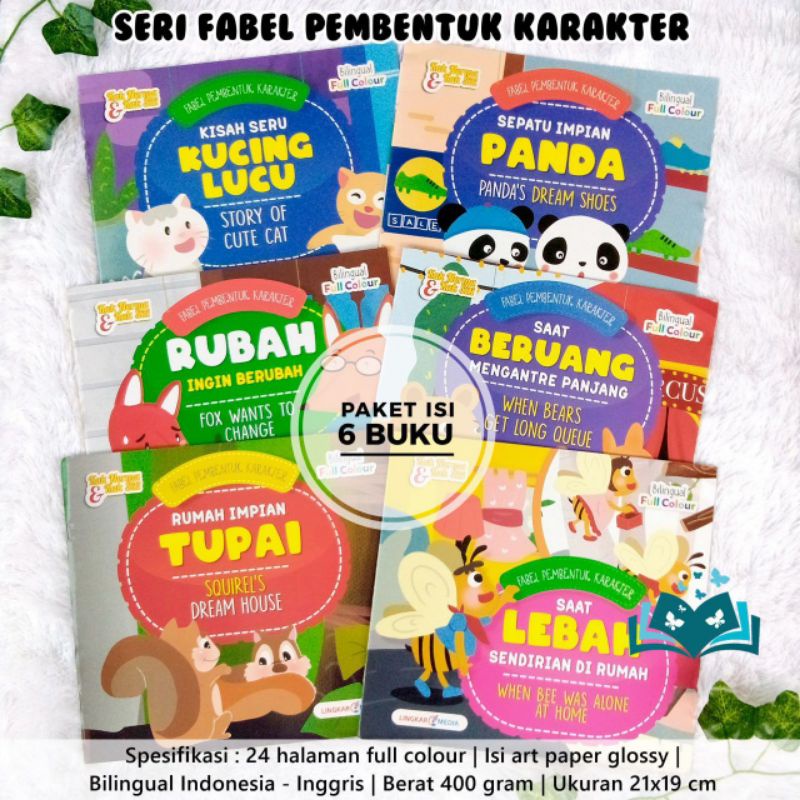 Jual Buku Cerita Seri Fabel Pembentuk Karakter Isi 6 Buku | Shopee ...