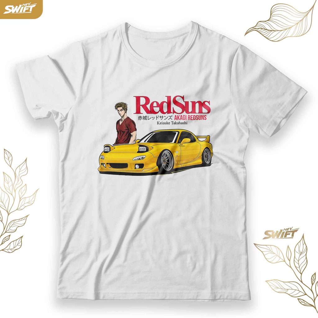 Jual KAOS Redsuns Keisuke takahashi mazda rx-7 rx7 JDM initial D TSHIRT ...