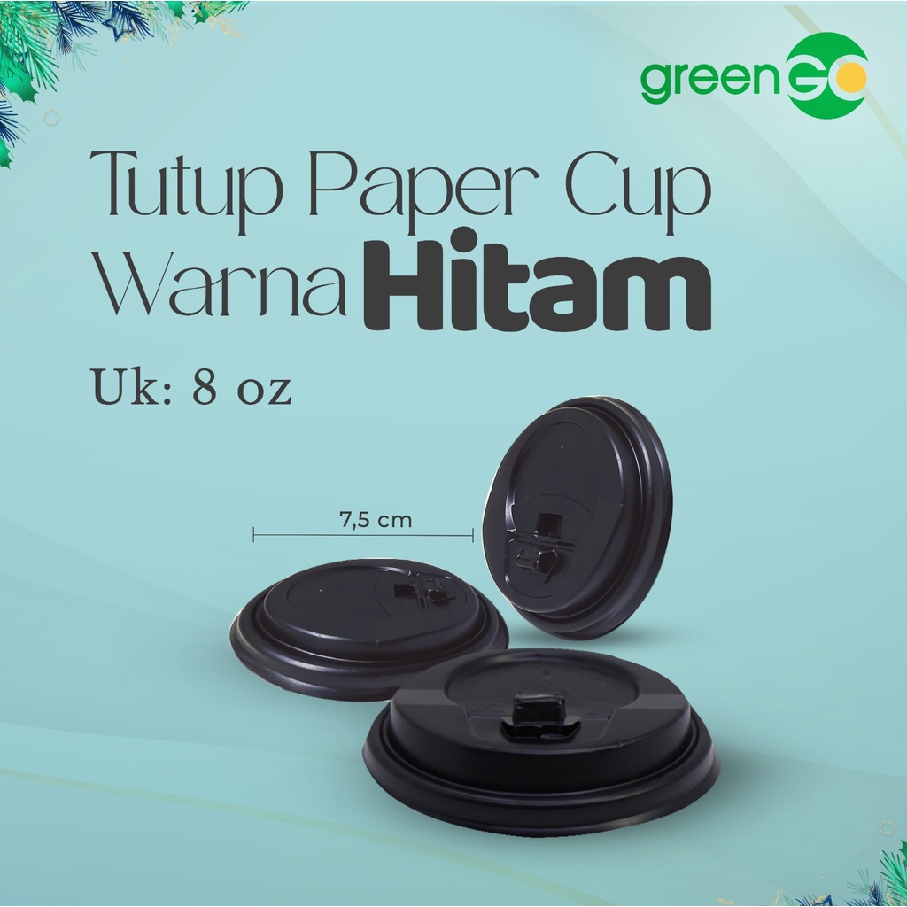 Jual Tutup Papercup Hitam Oz Pcs Tutup Gelas Kopi Kertas Hot Paper