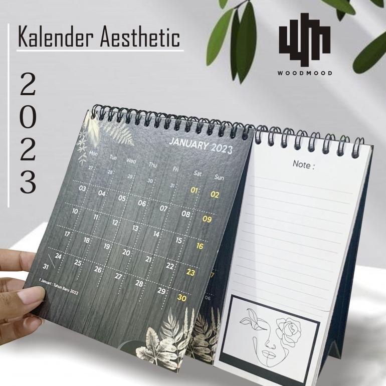 Jual Go7485 Kalender Duduk 2023 Kalender Aesthetic Kalender Kekinian Kalender 2023 Shopee 