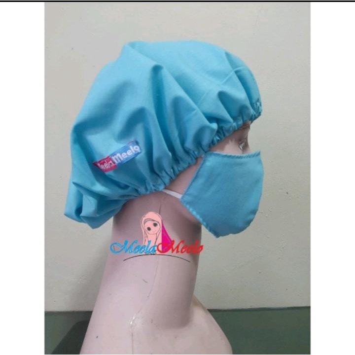 Jual Topi Operasi Surgical Cap HairCap Kesehatan Nursecap Bahan Kain ...