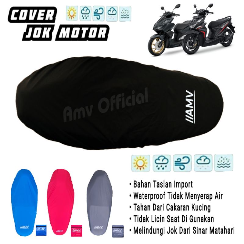 Jual Cover Jok Motor Premium Vario Mio Beat Scoopy Fazzi Nmax Pcx Aerox Adv Vespa / Cover Jok