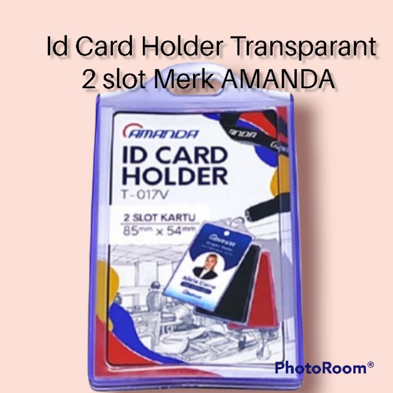 Jual Tempat Id Card T-017 Karet 2 Slot Merk Amanda (10pc) Casing Karet ...