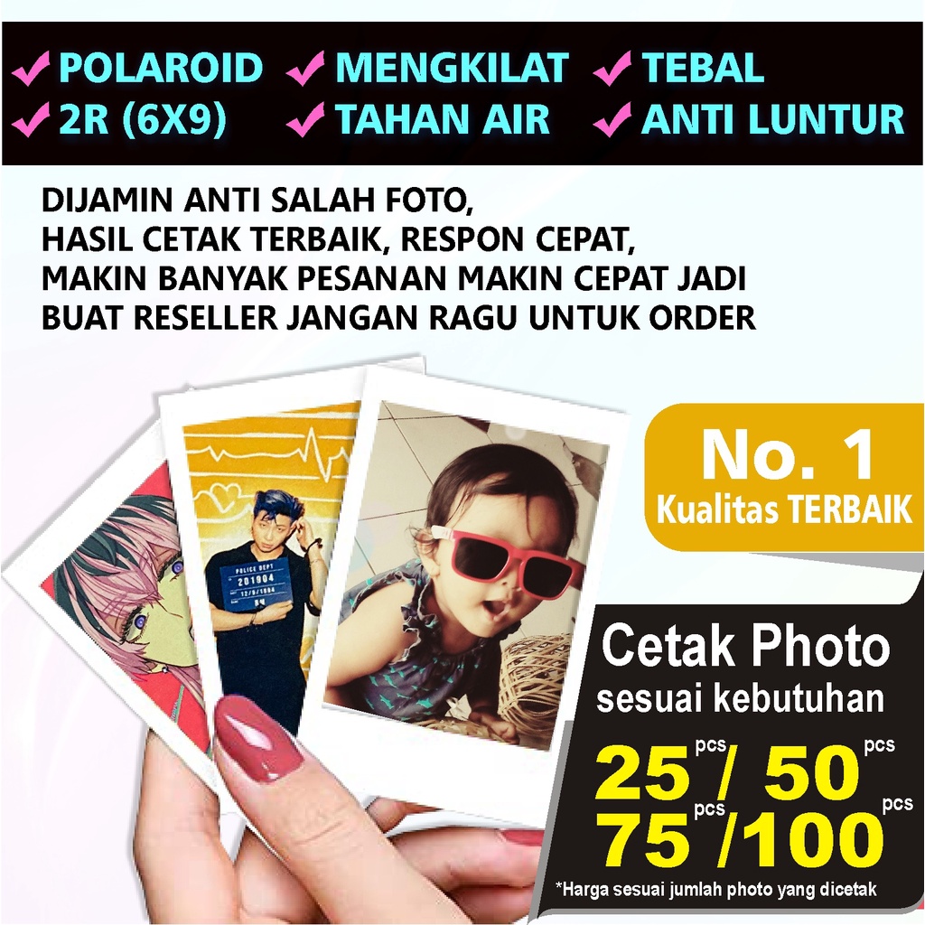 Jual Cetak Foto Polaroid 2risi 255075 9927