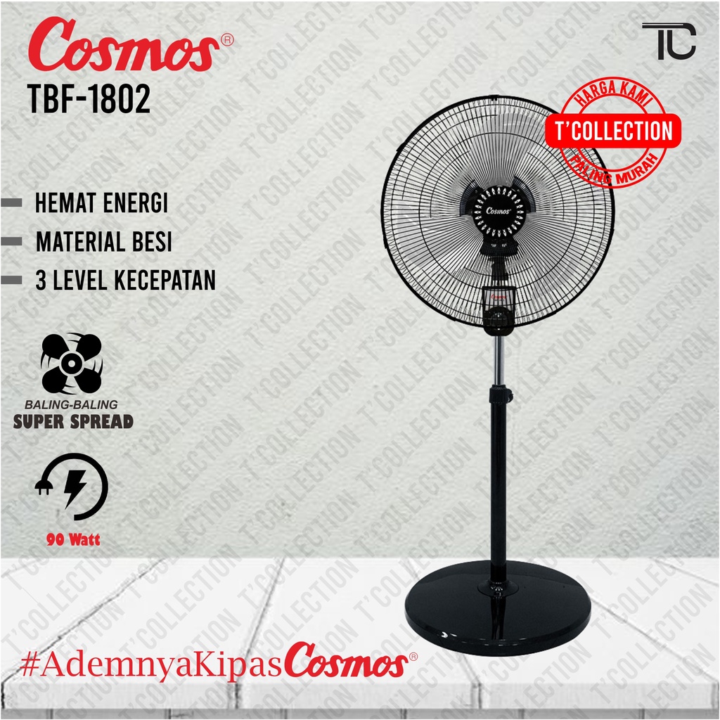 Jual COSMOS Kipas Angin Aluminium Berdiri 18 Inch TBF-1802 | Shopee ...