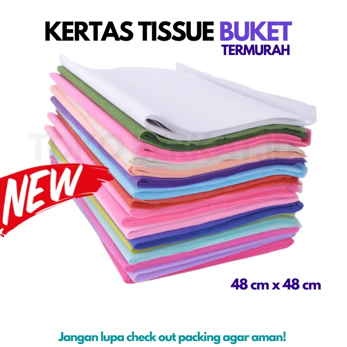 Jual [5 LEMBAR] TERMURAH KERTAS TISSUE BUKET BOUQUET TISSU BUNGA ...